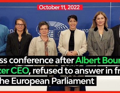 Press conference after Pfizer CEO Albert Bourla refused to answer in front of European Parliament