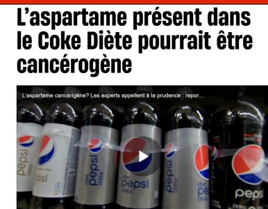 Les dégâts de l’aspartame enfin reconnus “officiellement”?