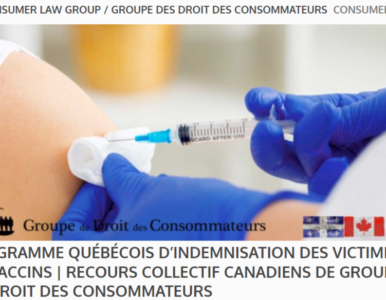 Programme québécois d’indemnisation des victimes de vaccins