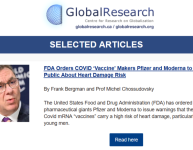 FDA Orders COVID ‘Vaccine’ Makers Pfizer and Moderna to Warn Public About Heart Damage Risk