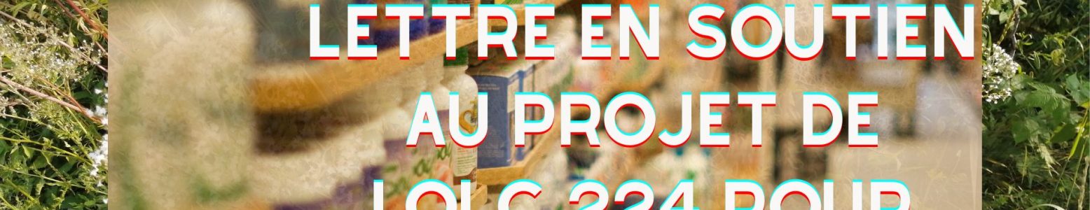 LETTRE EN SOUTIEN AU PROJET DE LOI C-224 POUR LA PROTECTION DES PRODUITS DE SANTÉ NATURELS
